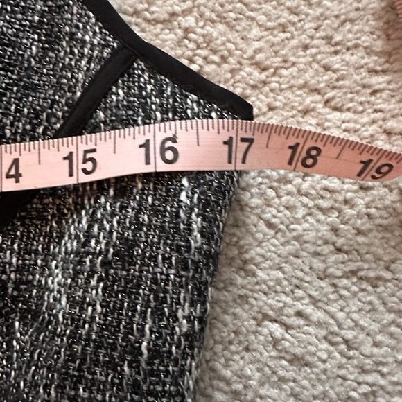 Ann Taylor Sheath Dress Black Gray Size 4 Wedding Party Business Classic Elegant - Picture 16 of 16